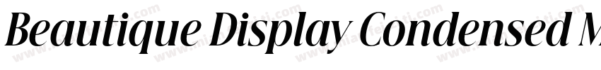 Beautique Display Condensed Medium字体转换